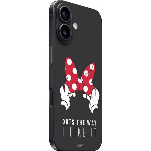 Disney Minnie Mouse Dots The Way iPhone 16 Plus Skin